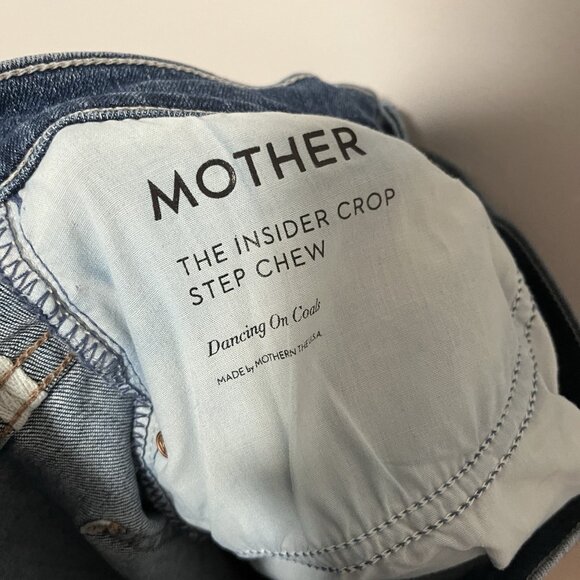 Mother The Insider‎ Crop Step Chew Jean in Dancing on Coals Size 26 - Picture 6 of 10